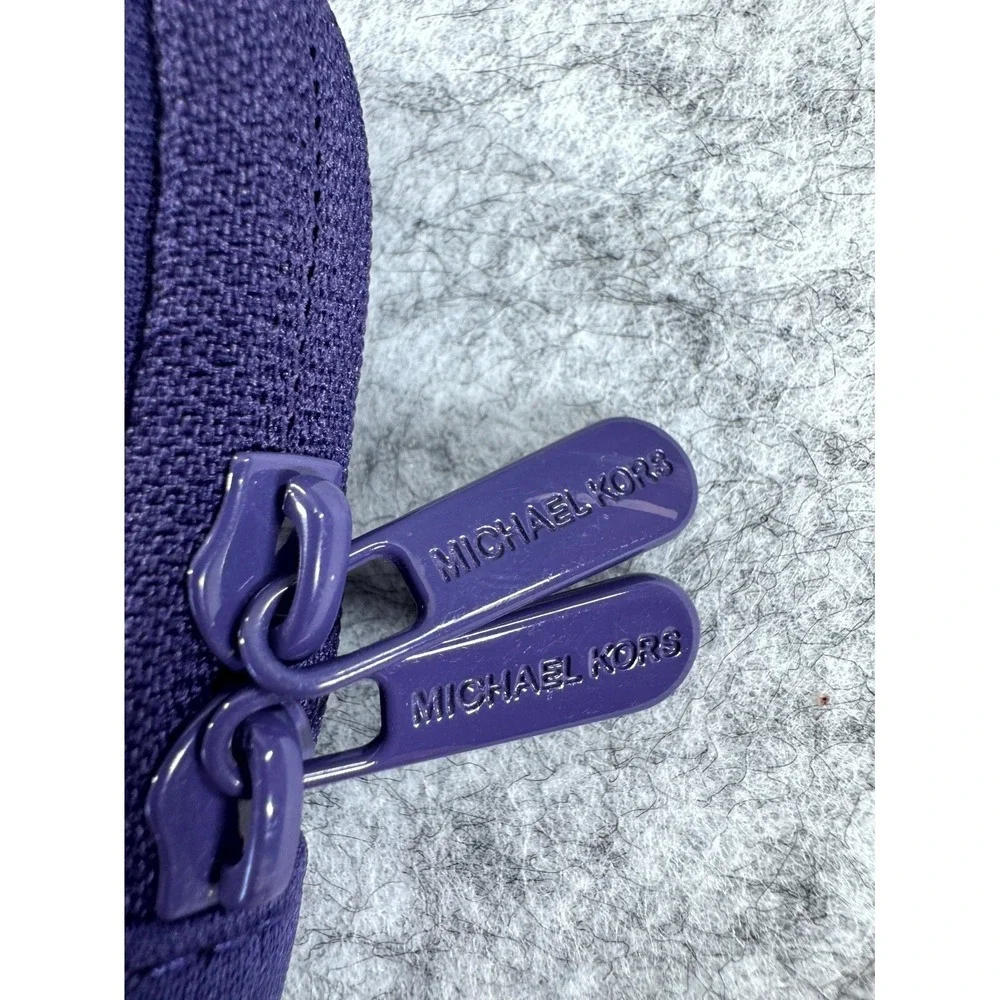 Michael Kors Neoprene Tablet Case Purple Embossed Monogram iPad Sleeve Protector